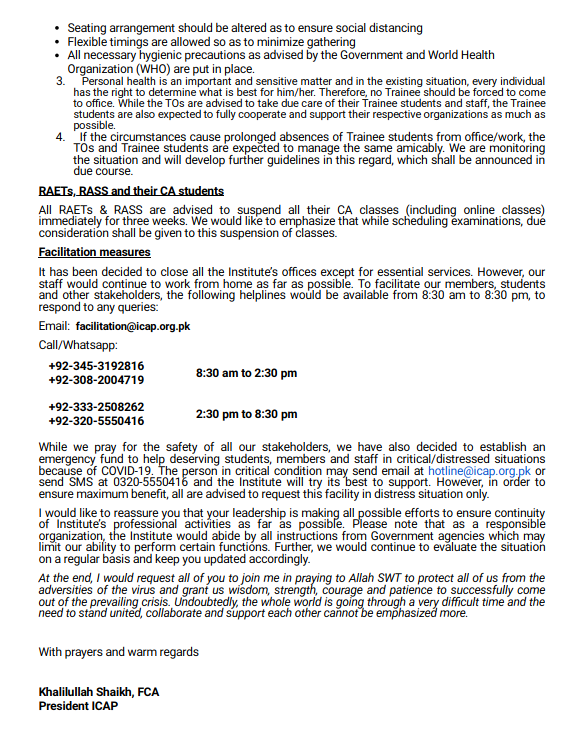 dodgetheball's tweet photo. A thread on @icapofficial  :

On 23 Mar 2020, due to #Covid19 #ICAP announced that exams for CFAP have been delayed until further notice (originally scheduled to be held in 2nd week of June) and the new examination dates would be declared when the situation NORMALIZES. (1/13) https://t.co/VdrLPCZidJ