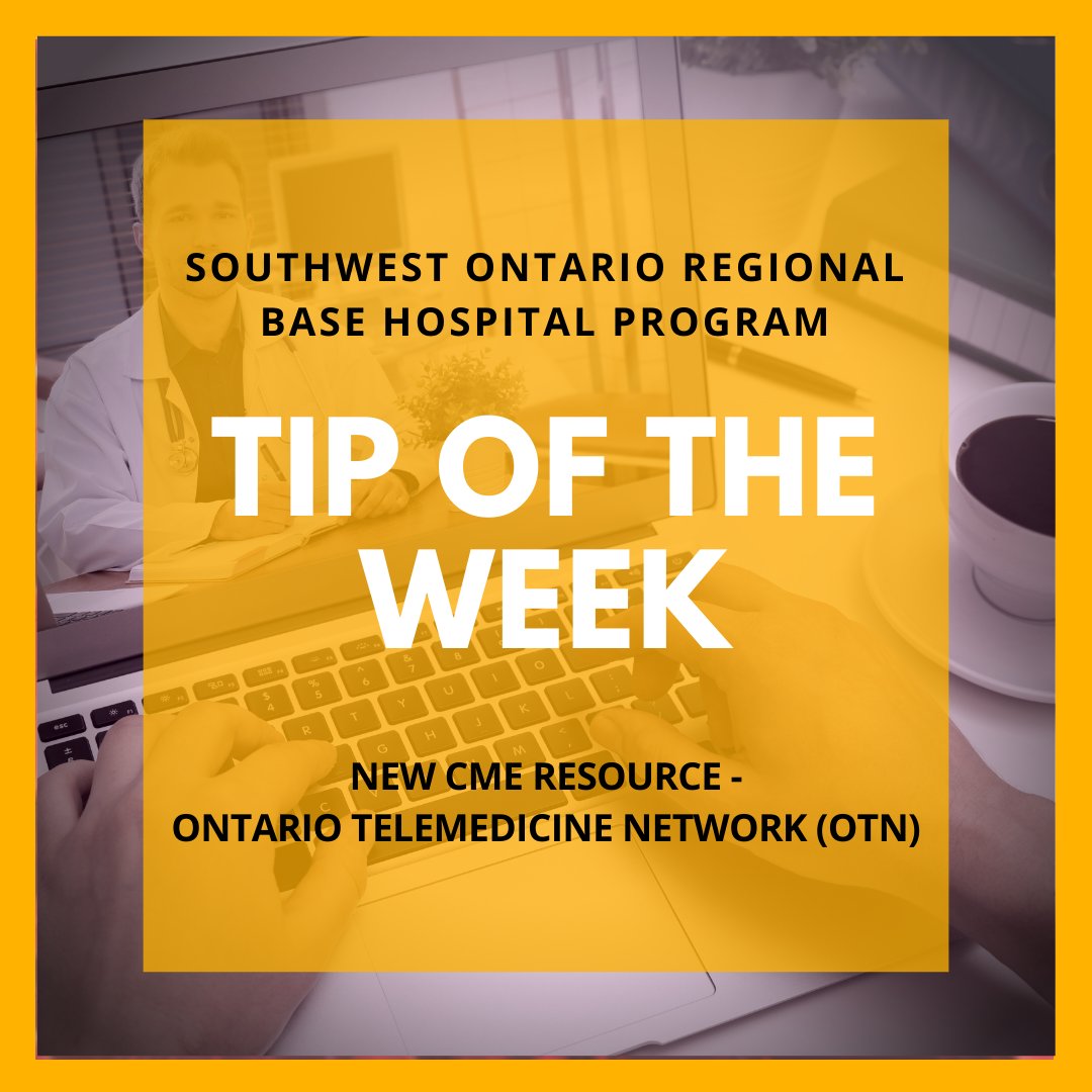 Looking for avenues for CME? Check out the Non-BH rounds on the Ontario Telemedicine Network Webcasts.

Here you will find >3500 medical rounds on a multitude of topics from across the province.

See our #sworbhpTOTW (askmac.sworbhp.ca/2943) for more information.