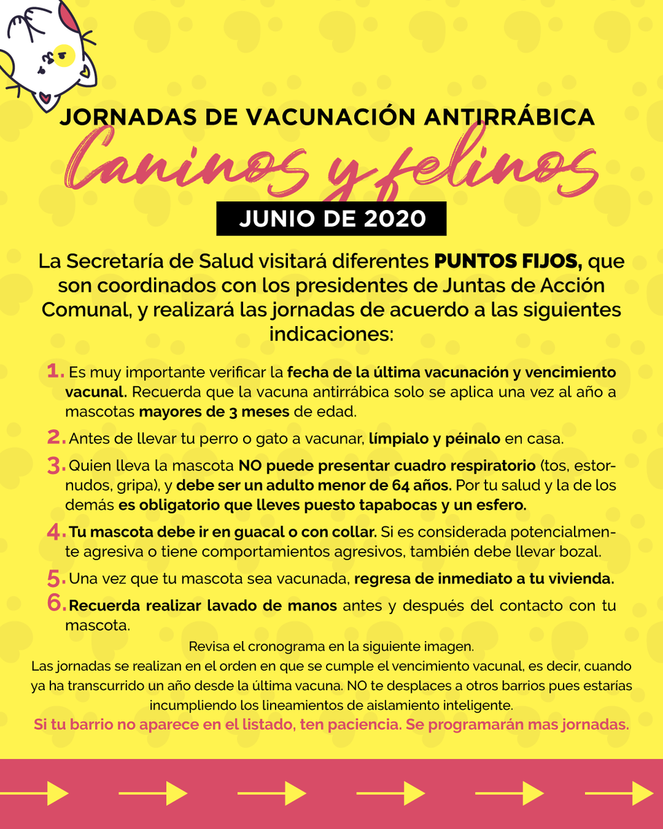 AlcMosquera's tweet photo. La Secretaría de Salud nos invita a esta importante jornada para nuestros amigos peludos 🐶🐱🐾
Les pedimos a todos los ciudadanos que estén atentos al llamado de la brigada.
En los siguientes días estaremos publicando el cronograma de los siguientes barrios.
#JuntosNosCuidamos https://t.co/68eTi8UQ1X
