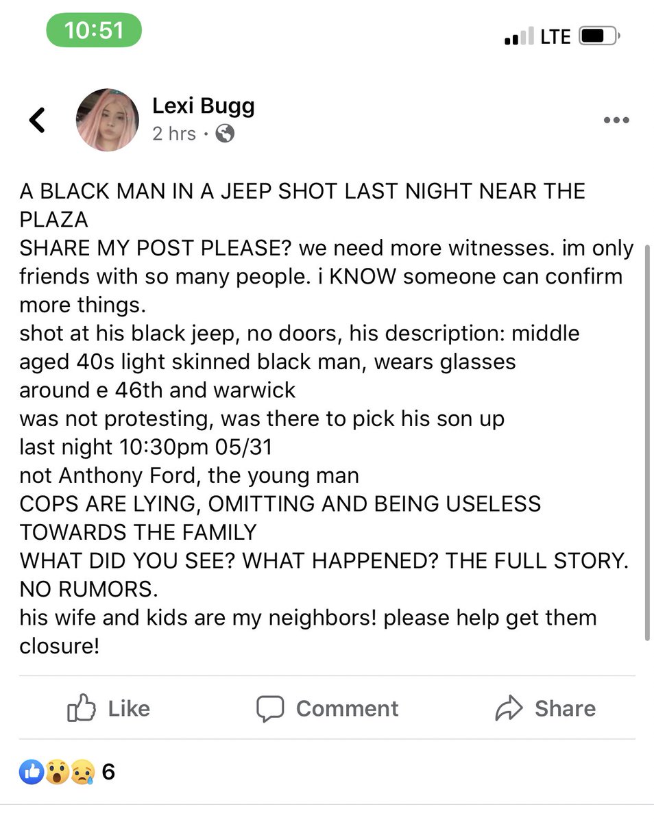 Everyone please share this post my father was shot and killed last night PLASE STOP AND SHARE IT TAKES ONE SECOND Kansas City Missouri