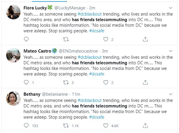 brocksdaisys's tweet photo. "where are the protesters" is trending bc DC protesters have gone dark on twitter, then bots started copy+pasting a tweet saying everything was fine. there has been no word from DC protesters for hours like there were thousands of people. where are the protesters !!! #dcblackout https://t.co/Fj6ohhKabZ