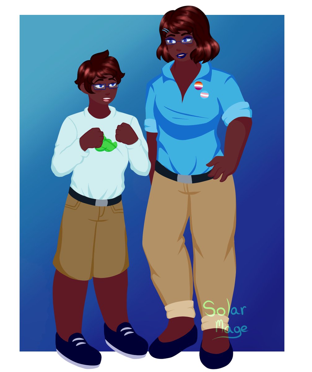 solarmage's tweet photo. gonna be participating in #HSjune this month! for identity week, heres June talking about her identity as a trans lesbian w her past self
#homestuck #juneegbert https://t.co/rpcCvf4kjk