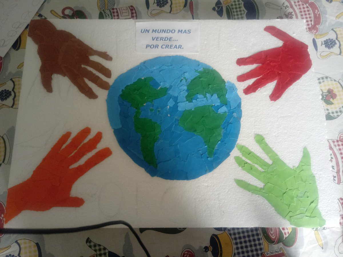 EcoMiraya's tweet photo. Recordad... id mandando los carteles con el lema  "por un futuro mas verde por crear" para celebrar el día mundial de medioambiente este 5 de junio. Ya nos están llegando...después se hará un video...ánimo. https://t.co/mFpVtJClzN