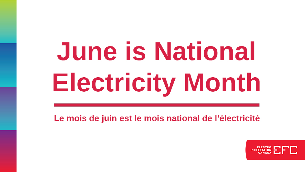 EFC_Tweets's tweet photo. June is National Electricity Month in Canada!
EFC members are encouraged to also participate in this industry-wide electrical safety campaign.
EN: https://t.co/tSiUnITe8v
#AFCI #ElectroFed #Canada #Electrical #arc-faultcircuitinterrupters https://t.co/jWJKMye2ID