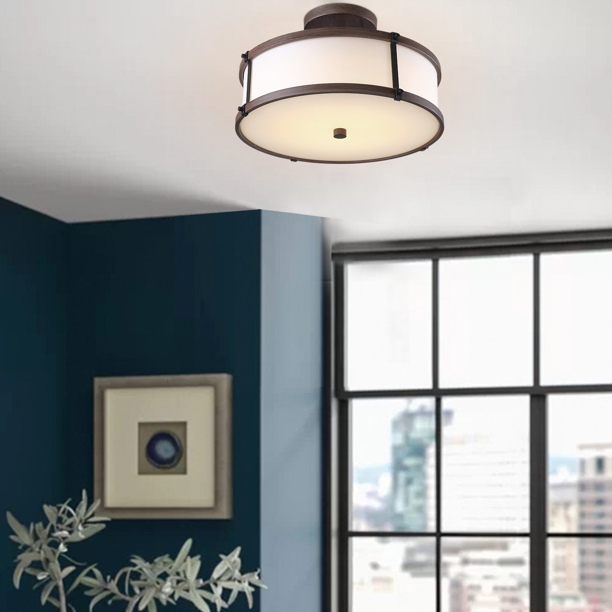 LTMateUSA's tweet image. 🌟OSIMIR 14" LED #SEMIFLUSHMOUNTCEILINGLIGHT

💥Crafted from metal in wood finish and have 4 matte black strings surround ivory white acrylic drum shade.

🛒Amazon: amzn.to/2SVQ3F9
✅ Website: bit.ly/Osimir

#ceilinglightfixture #flushmountceilinglight