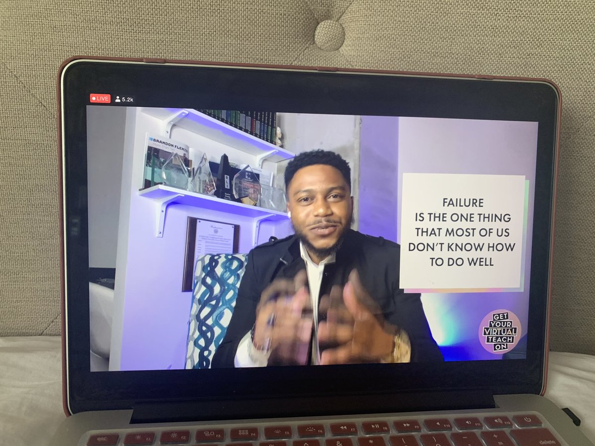 “We don’t complain, we compensate”!! I loved listening to <a href="/bpfleming/">Brandon P. Fleming</a> during #GetYourVirtualTeachOn and can’t wait to have all my future classes to adopt this mantra!