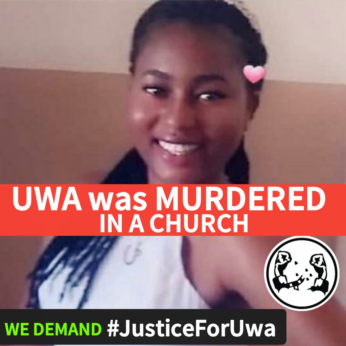 MovementGirl's tweet photo. We call upon every female out there to join us in voicing out and stand against sexual harassment in our society.
Enough is Enough.

#JusticeForUwa 
#justiceforjennifer https://t.co/lT5Nr1wpB2