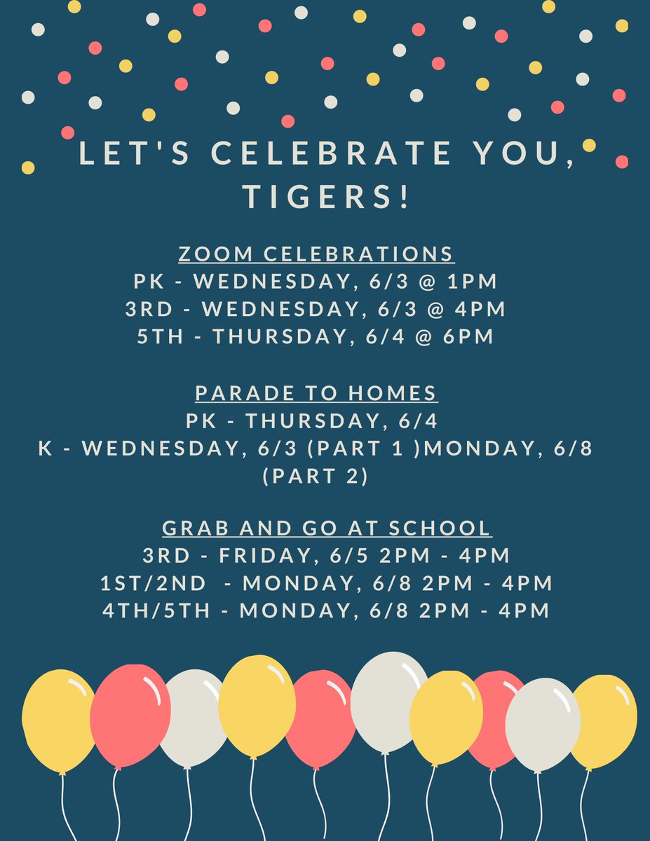 Let’s Celebrate Tiger Champions!!