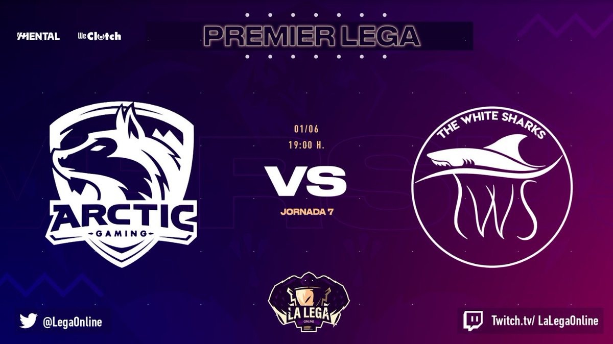 LegaOnline's tweet photo. 🔴CUARTO PARTIDO #LegaJ7
Esta tarde podréis disfrutar del último partido de la Jornada 7 de Premier Lega en el canal de @leiton95
⏰19:00
⚔️@ArcticGamingES🆚@T_WhiteSharks
📺https://t.co/MoC2ym1y6I https://t.co/WmT63yeTK6