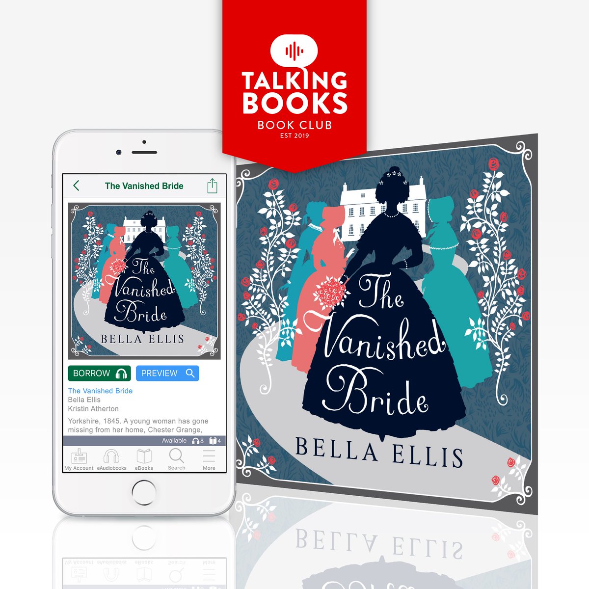 uLibraryDigital's tweet photo. For #HiVIS2020 why not join the world’s first digital book clubs, #TalkingBooksBookClub and #BookwormsBookClub, with uLIBRARY. This month’s titles are The Vanished Bride by @rowancoleman and The Land Of Neverendings by Kate Saunders. https://t.co/VEb38C6Utd