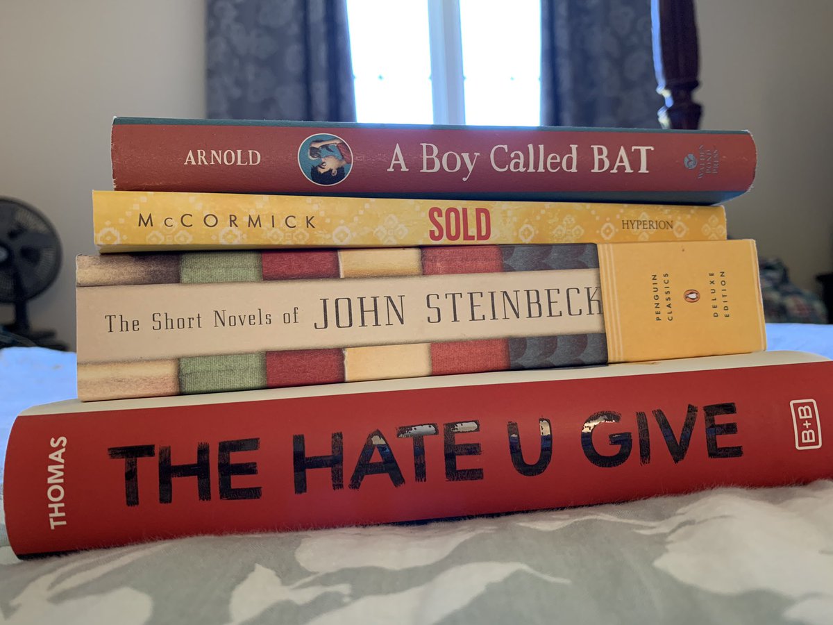 My June Reading Stack! #shareyourstackNRVRC <a href="/nrvrc/">Groenendael</a> @VSRAToday @ElanaKArnold <a href="/angiecthomas/">Angie Thomas</a>