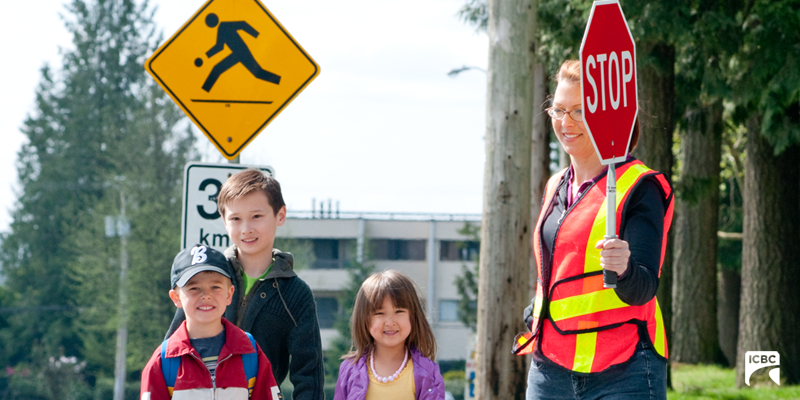 icbc's tweet photo. It’s back to school for some children in BC today. Please be extra cautious around schools, unless posted otherwise, the speed limit in school zones is 30 km/hour from 8 am - 5 pm. https://t.co/l7UADmZghn