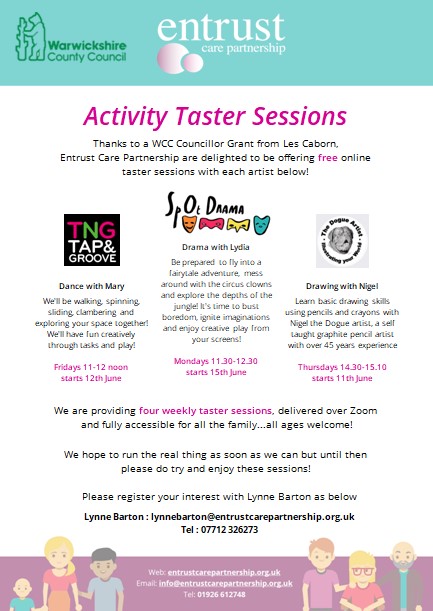 EntrustCP's tweet photo. We are delighted to be offering some online sessions for children with additional needs and their families. Check out our latest flyer. https://t.co/LIGGx5aj3h