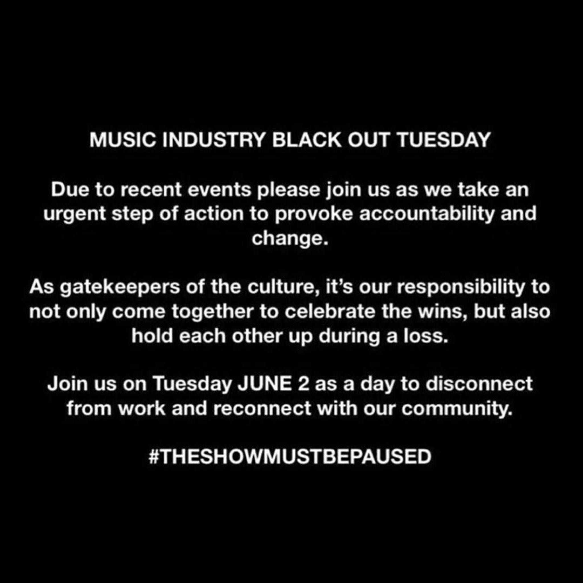 David Guetta on X: #theshowmustbepaused #blacklivesmatter https