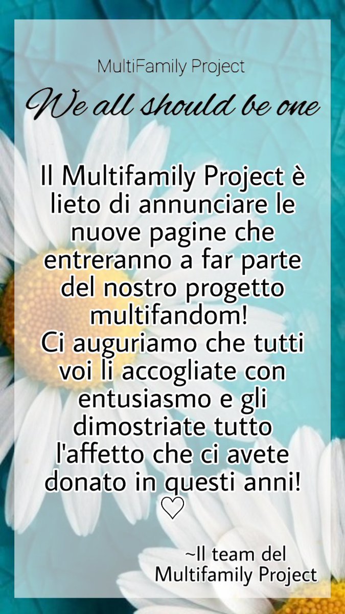 multifamilyita's tweet photo. Siete curiosi di sapere quali pagine faranno parte del nostro progetto?
Andate a sbirciare nei commenti ๐
#multifamilyproject #weallshouldbeone #DAY6 #astro #got7 #NFlying #ONEWE #StrayKids #TheRose #BTS #THEBOYZ #SHINee #NUEST #MONSTAX #Pentagon #WayV #NCT #Victon #Cravity https://t.co/BhZDOF9fM1