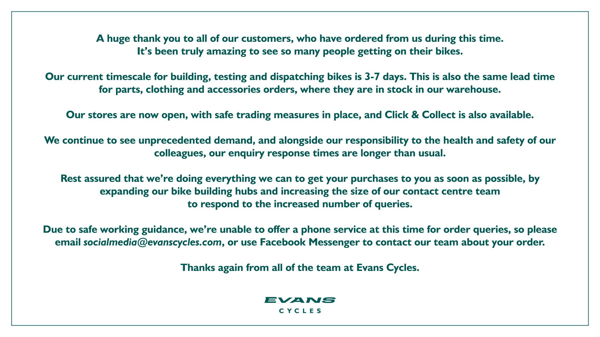 evans cycles accessories