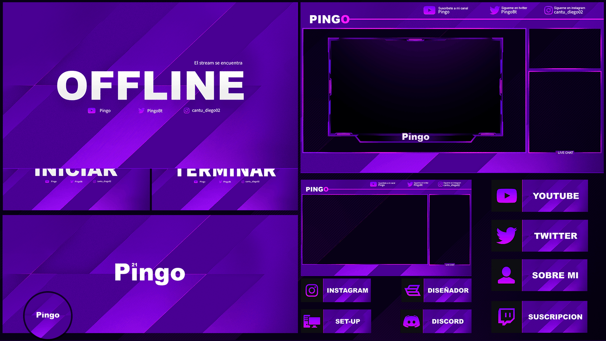 Stream package for <a href="/PingoBt/">diego</a> 

All support is very appreciated💜

behance.net/gallery/980763…