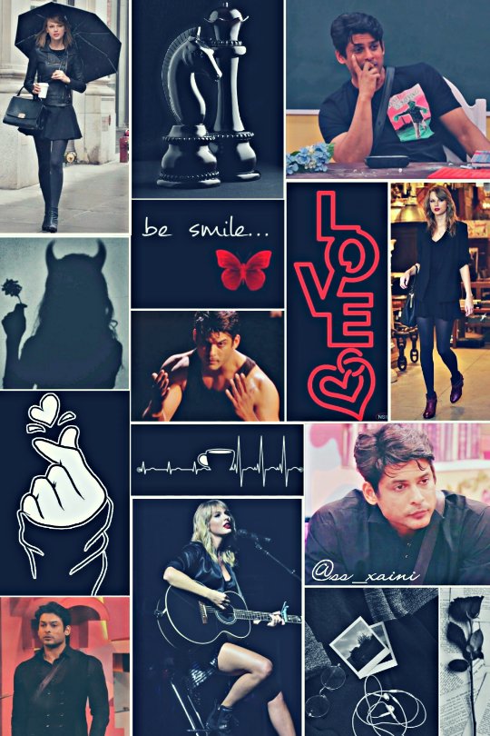 Sidharth Shukla x Taylor Swift (Black theme)( Req by  @greenwalilays ) @sidharth_shukla  #SidharthShukla  #AllHeartsWithSidharth