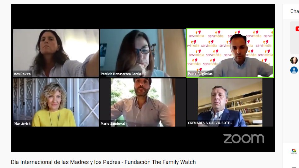 TheFamilyWatch's tweet photo. Comienza ahora la mesa redonda con personajes de la sociedad civil. moderada por @PabloAIglesias 
Contamos con @PilarJerico @JavierCremades #mariosandoval #inésrovira #ParentsDay https://t.co/AhxWABPD0w