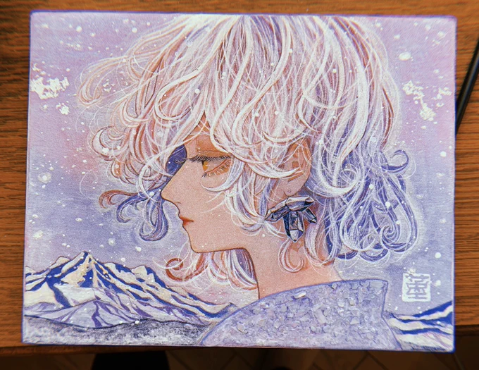 明日から再開となりましたミニ原画展…状況的に事前に告知等があまりできなくて申し訳ありません…。無理のない範囲内で御来場が可能でいらっしゃるという方はどうぞ宜しくお願い致します。どうしても生で見ないと画材の性質が伝わらないので…? 