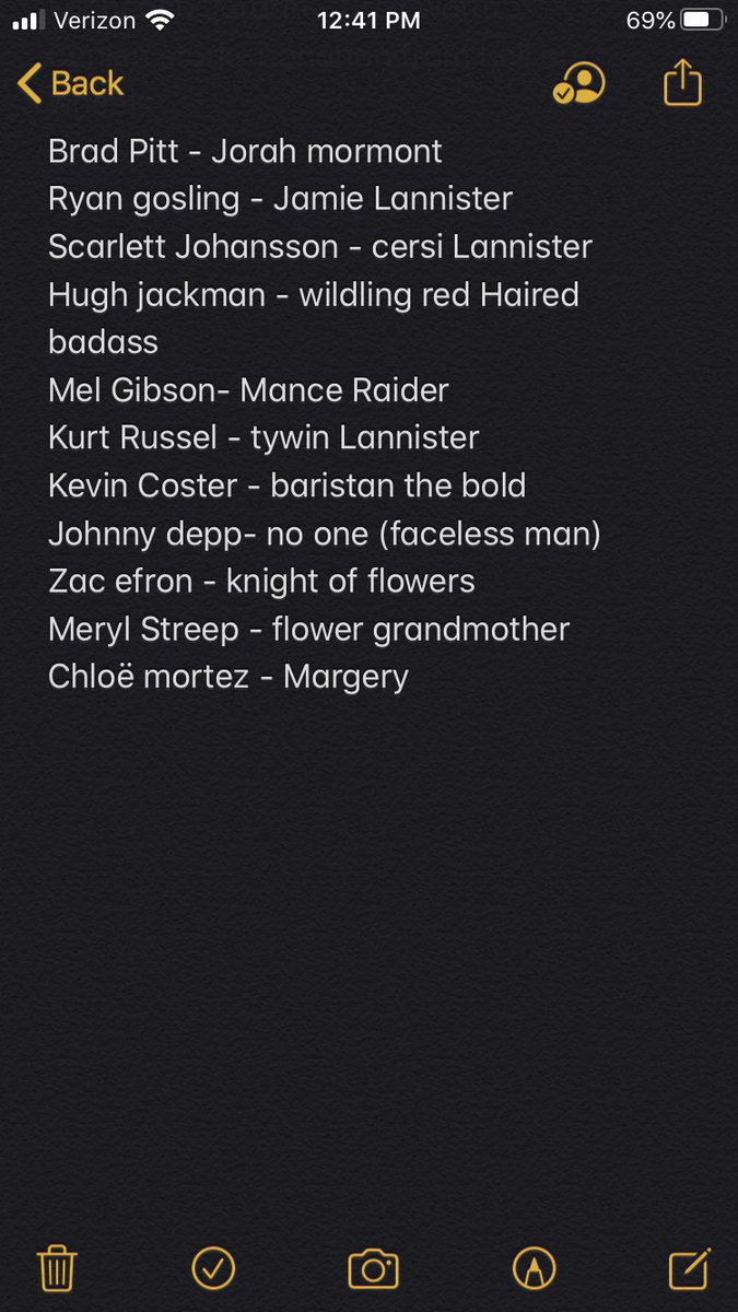 1AJohn1's tweet photo. Unlimited budget dream cast we pondered back in 2017.. would love input...🤓#GameOfThrones #nerd #longliveNed https://t.co/g109etNbND