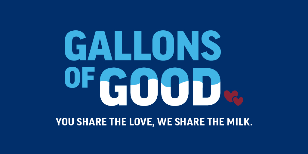 dfamilk's tweet photo. It's the 20th anniversary of #WorldMilkDay! We're celebrating the #GallonsOfGood around us.  

All month long, tell us what you're thankful for w/#GallonsOfGood &amp; we'll donate $1 to food banks around America through the Farmers Feeding Families Fund >> https://t.co/3EXauugZST! https://t.co/LYjUUzCdek
