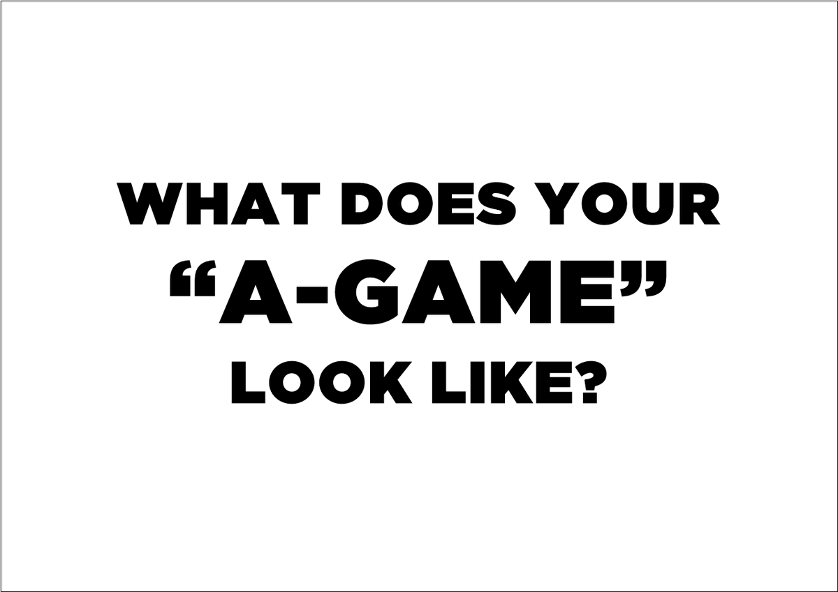 There are many aspects to playing an "A" game.

- Your internal thoughts, clarity and motivation
- Our external environment
- The systems you put in place to support you
- The people you connect with who also support you.

#motivation #entrepreneur #business #coaching