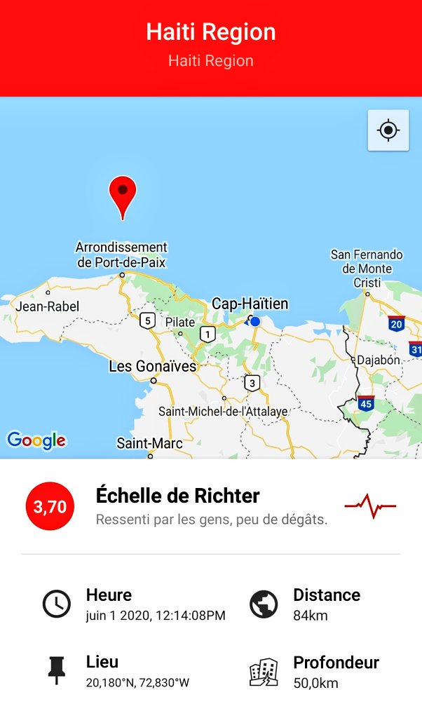 erdessoncossier's tweet photo. Un léger séisme de magnitude 3,70 s'est produit près d'#Haiti à 12:14 ! https://t.co/a3KwurfbQo ems_202006_863942
Plusieurs personnes de la ville du Cap-Haïtien ont rapporté avoir ressenti de petites secousses.
#PwanPrekosyon https://t.co/80aEehKEtR
