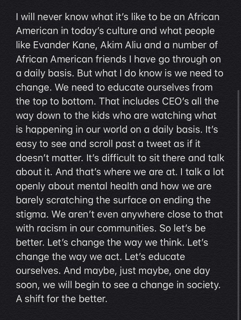 Was supposed to do an IG Live today talking about hockey playoffs and other stuff. Not important right now.