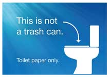 KingCountyWTD's tweet photo. Toilets are not trash cans. The only thing that should be flushed is pee, poo, puke and toilet paper. Everything else - including so-called 'flushable' wipes, go in the trash. https://t.co/xlPD5PlNYr
#wipesclogpipes #ToiletsAreNotTrashcans https://t.co/gcyVqWgsyA