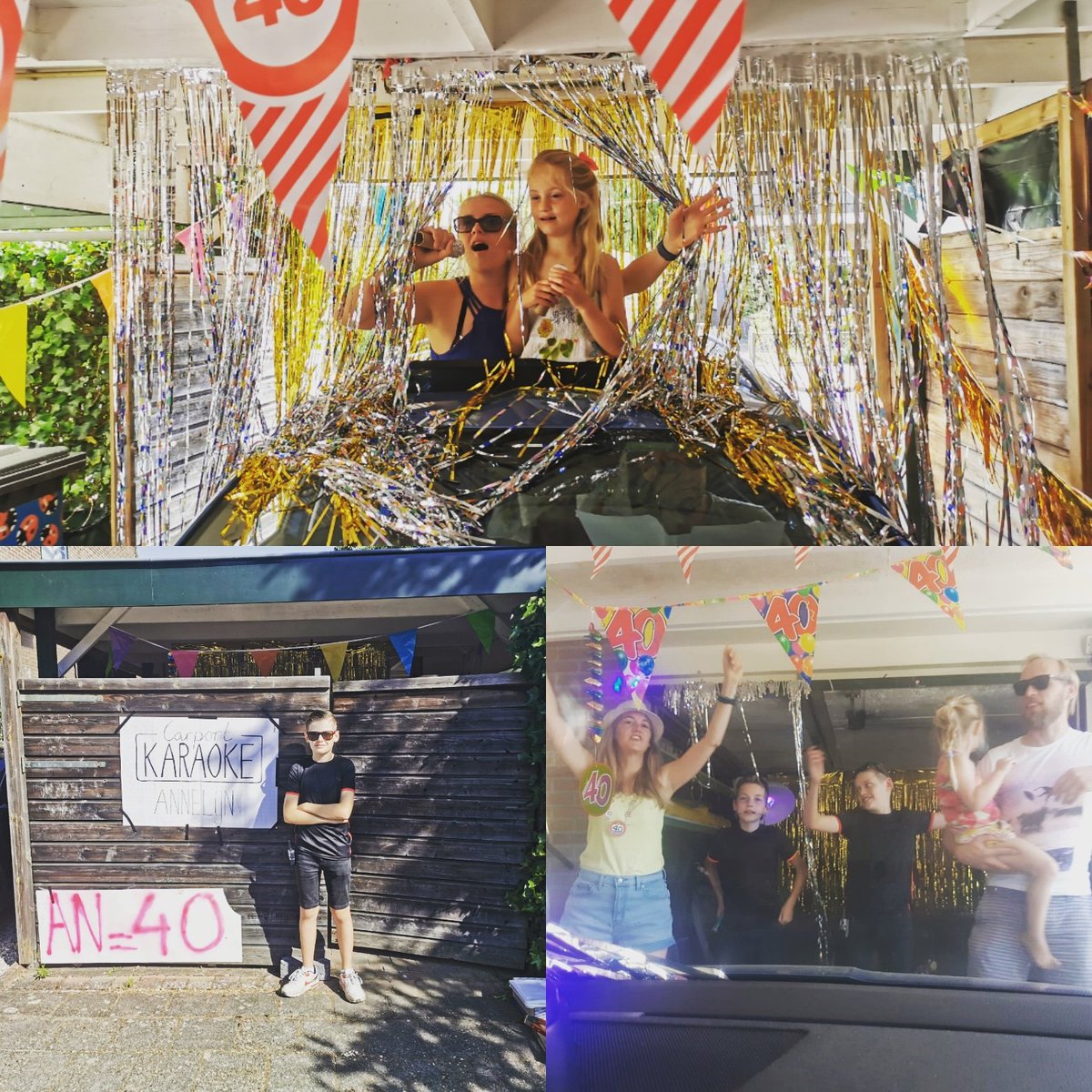 Vandaag mijn 40e verjaardag gevierd met #carportkaraoke oftewel #caraoke helemaal #coronaproof