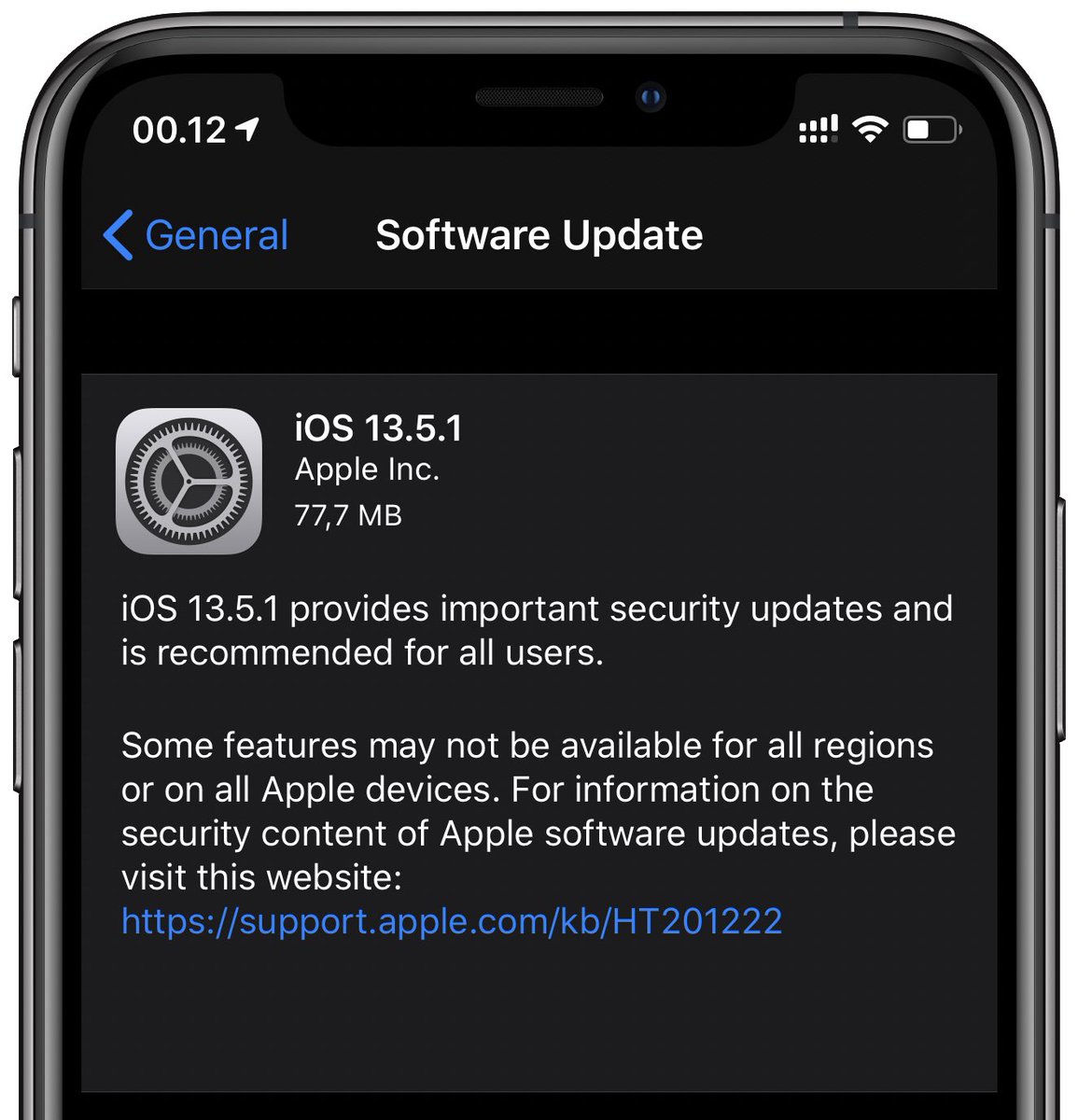 Update iOS 13.5.1 sudah rilis