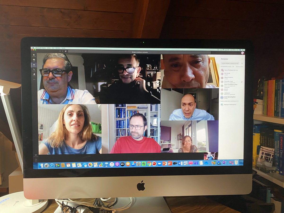 CirujanosMad's tweet photo. Nuestra Sociedad no para, preparando las acciones en estos momentos. Reunión por TEAMS. https://t.co/tVgxWMIWyM