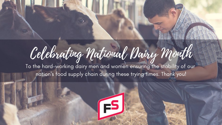 FSCooperatives's tweet photo. June is #NationalDairyMonth! We are grateful for our #essential Dairy Farmers! ๐๐ฅ #FSInVISIONDairySelect https://t.co/GZ8KMYjfmB