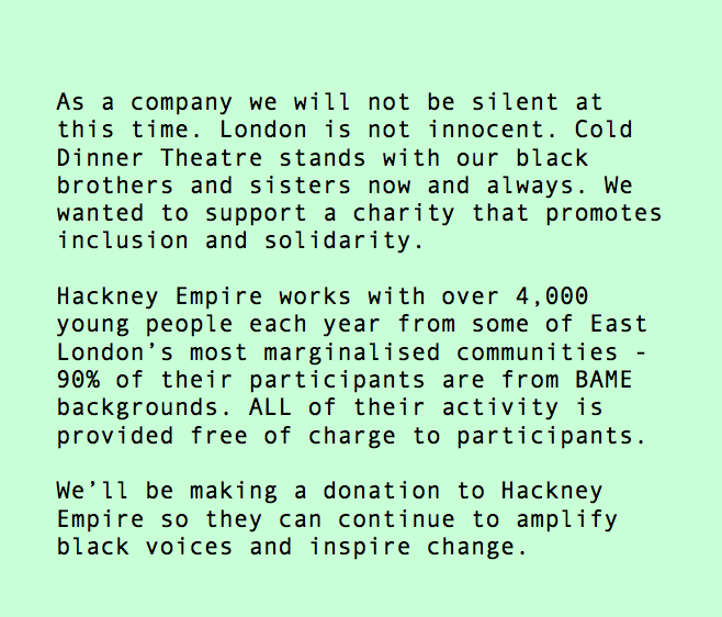 Cold Dinner Theatre tweet media