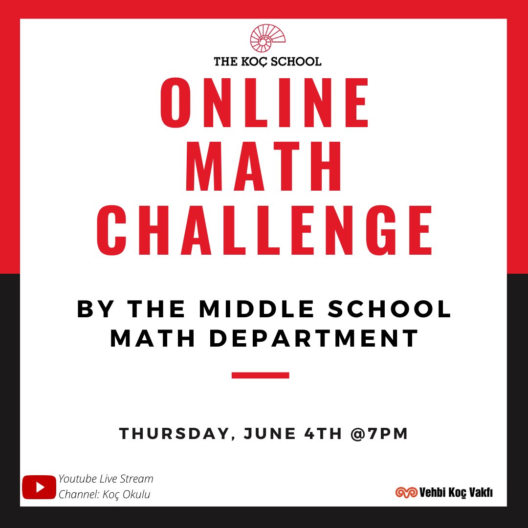 kocmathteam's tweet photo. #onlinemathchallenge adı altında canlı sohbetimize davetlisiniz! 
Ortaokul Müdürümüz @meltemonals ilk konuğumuz olacak. Haydi geri sayım başlasın ✔️ https://t.co/2hvO1Pp4uE