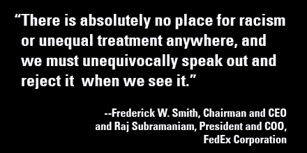 FedEx's tweet photo. Read the full message to our team members from FedEx Corporation Chairman and CEO Frederick W. Smith and President and COO Raj Subramaniam. https://t.co/RT5xBCBWmk https://t.co/V3TD1TAmHk