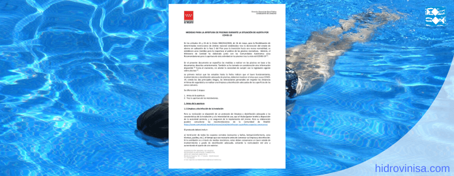 Hidrovinisa's tweet photo. Medidas para Apertura de Piscinas Covid 19 Comunidad de Madrid https://t.co/bWKSyollP8 #piscinas #Madrid #coronavirus https://t.co/Rd09xed08j