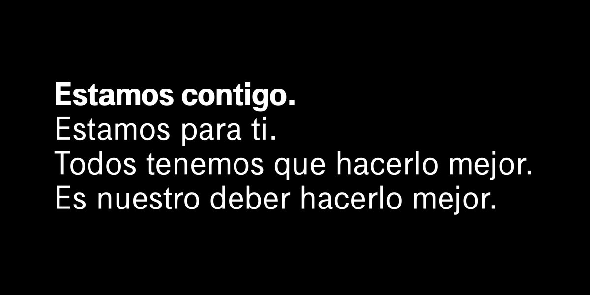 El racismo, el odio y la desigualdad no deben existir. Todos tenemos el derecho de sentirnos seguros, ser valorados y escuchados.
