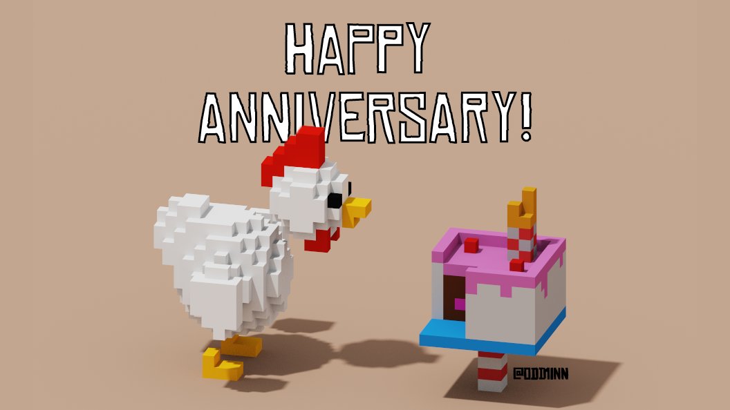 Odd1Inn's tweet photo. Happy Anniversary @ShotgunFarmers. Enjoy the cake🎂

#voxelart #magicavoxel #gamedev https://t.co/cs17Sqfdnp