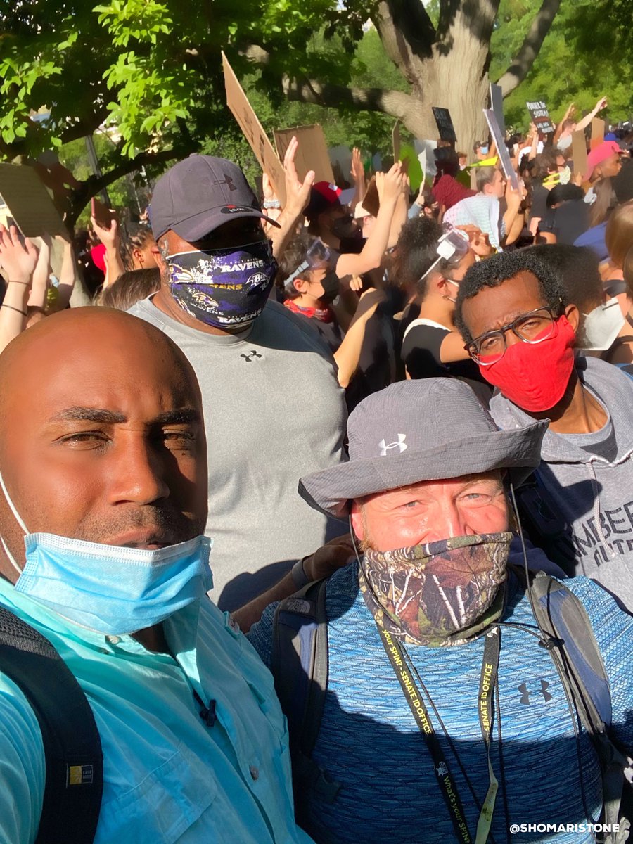 Thank you to my talented <a href="/nbcwashington/">NBC4 Washington</a> crew. 
Photojournalists Brooks Meriwether &amp; Chris Kerwin.
You both work hard &amp; you’re passionate about capturing these historical moments on the front line. Thank you for bringing the #GeorgeFloydProtest to the world. I appreciate you guys.