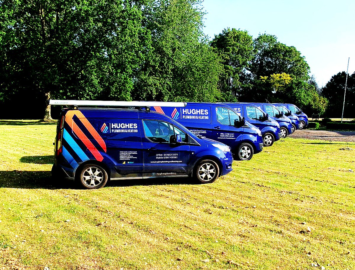 HughesLimited's tweet photo. We are re-launching today with our new logo that we have been working on during the lockdown! 
All vans are sign written, new uniforms and business cards are ready to go! Give us a call or email for a free no obligation quotation.
Mobile - 07841420861 Email - info@hughesplumb.com https://t.co/j2LvKfKSCb