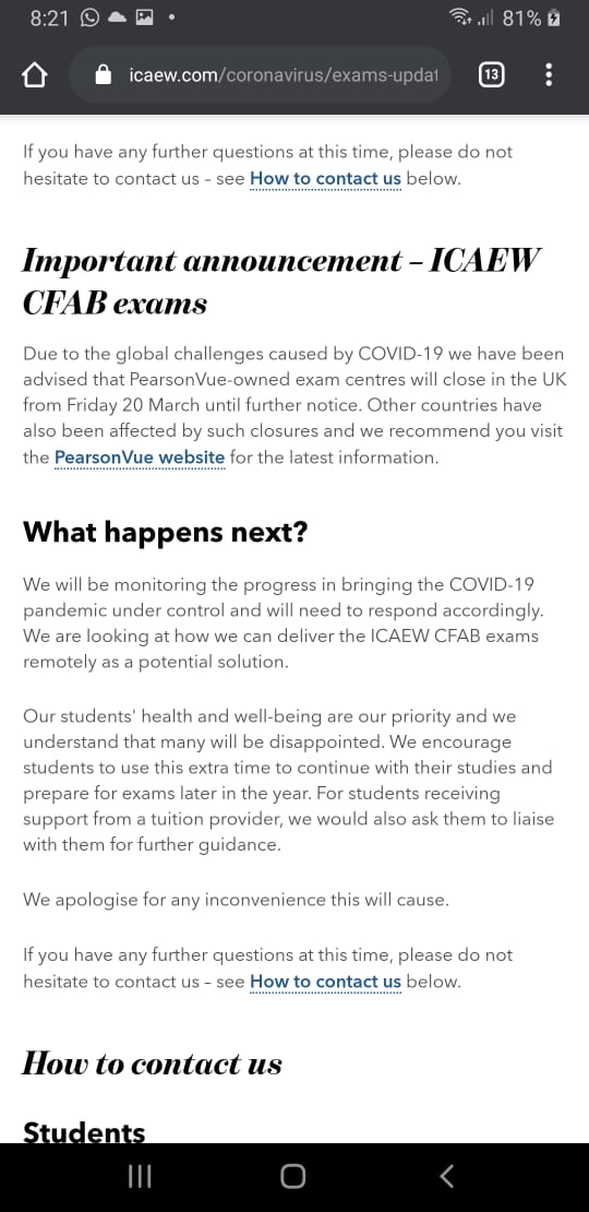 UmerFar67682336's tweet photo. Similar International Accounting bodies such as ACCA, ICAEW, CFA and ICAI have postponed their June attempt due to #Covid19. It is only wise to think about health and safety first. 

#StopICAPExams
#ICAP
#NoExams
#HealthSafetyFirst https://t.co/JXv5ysFvLh https://t.co/BM43RpOrGw