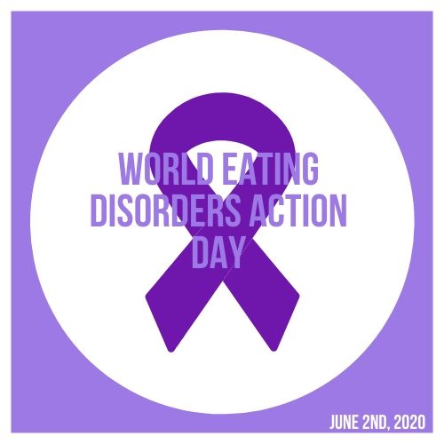 June 2 is World Eating Disorder Action Day. #showyourpurple - Worldwide, over 70 million people are estimated to be affected by an #EatingDisorder, including anorexia, bulimia, binge eating disorder, and otherwise specified feeding eating disorders (OSFED)
#WEDAD #WeDoAct
