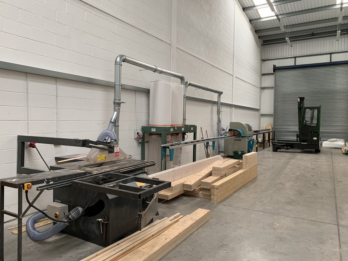 p1sips's tweet photo. We have been busy installing some new production equipment. #Yilmaz #Tigerstop #Inventair #Combilift #Harwi ready for whatever the rest of 2020 throws at us. #selfbuild #sips @KingspanIns_UK https://t.co/OYwJi74RYV