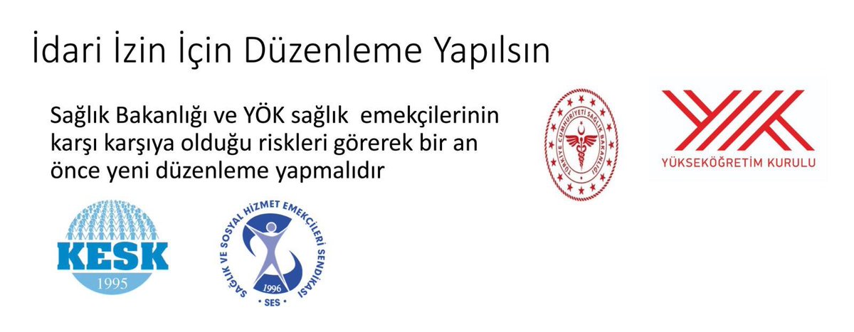 _ibrahim_kara's tweet photo. sağlık bakanlığı ve yök'e bağlı hastanelerde çalışan kronik rahatsızlığı olan, engelli, hamile vb. arkadaşlarımıza idari izin verilsin #Yaşamakİçinİdariİzin https://t.co/R8IlLCiobb