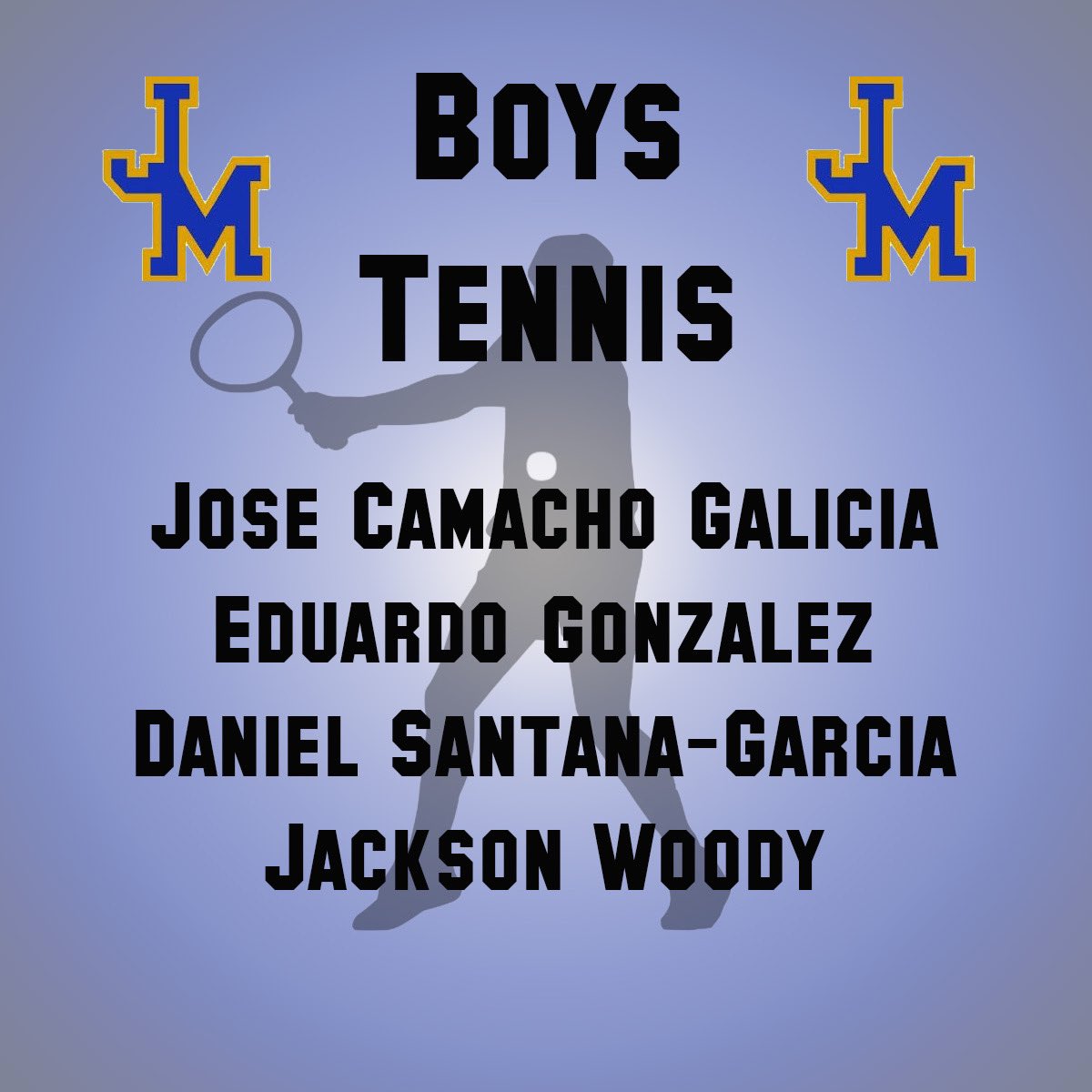 JMHS_Live's tweet photo. Team Senior Recognition

Boys Tennis

#TheJetsWay https://t.co/4qMLzcrkjp