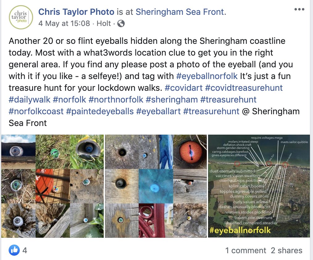 Photographer hides hand painted crafts at what3words addresses