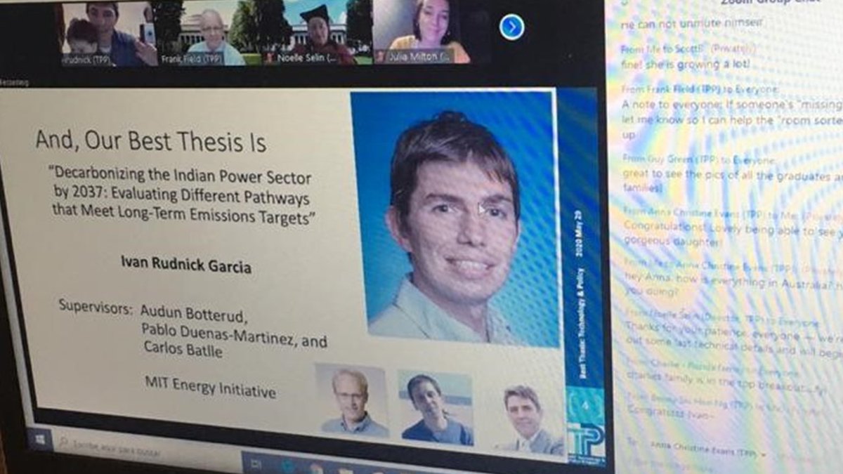 CarlosBatIIe's tweet photo. Thousands of congrats to @rudnick_ivan for being awarded with the Best Thesis in the MIT Technology and Policy Program @TppMit
It has been a great honor to have the fortune to supervise such an amazing work with my colleagues Audun Botterud and Pablo Dueñas https://t.co/V9STCwhpPp