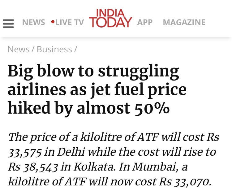 SaketGokhale's tweet photo. First he created a monopoly for Air India with the paid “Vande Bharat” flights. 

And now this. 

If Modi is working overtime to destroy the Indian aviation sector, it can only mean that Reliance is entering the business. https://t.co/8oAcj8vHml